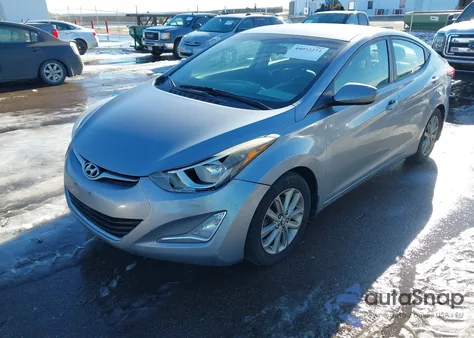 2016 Hyundai Elantra Se из США, поврежденный, VIN 5NPDH4AEXGH718325